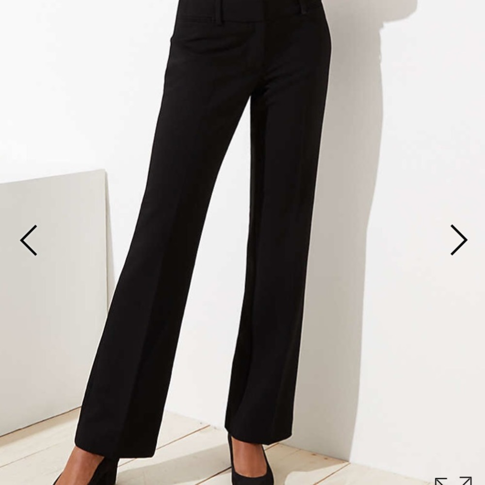 Loft Marisa Black Straight leg trousers
